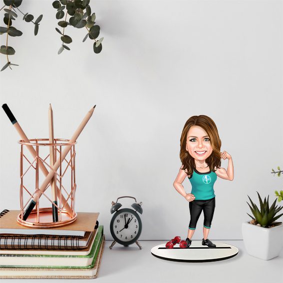 Kız Sporcu Karikatür Biblo 2