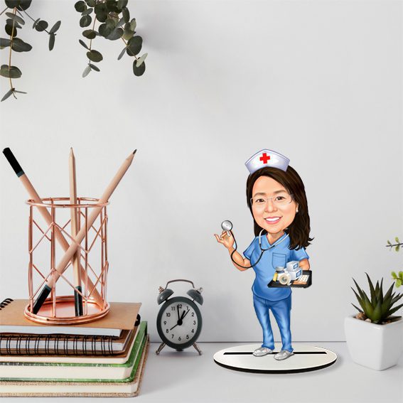 Bayan Doktor Karikatür Biblo 8