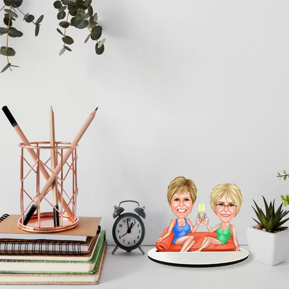 Kız Arkadaşlar Karikatür Biblo 10