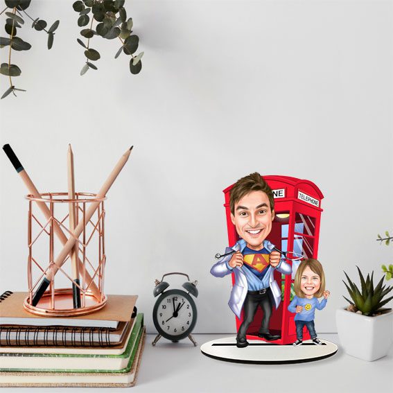 Erkek Çocuk Doktoru Karikatür Biblo 2