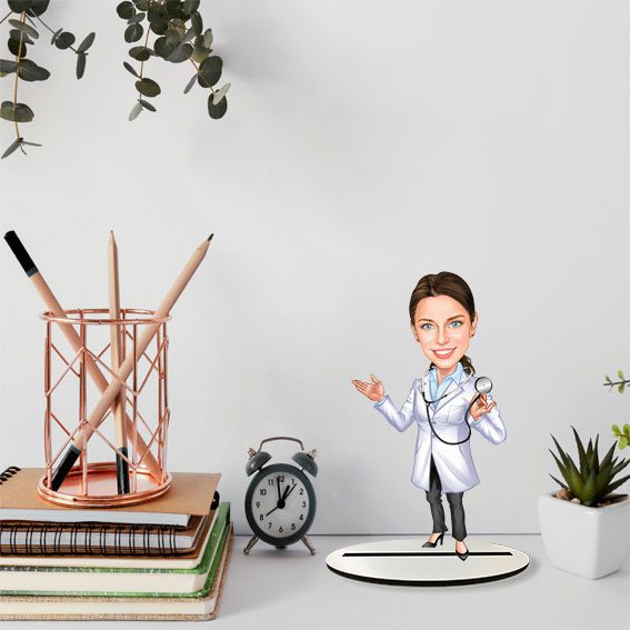 Bayan Doktor Karikatür Biblo 7