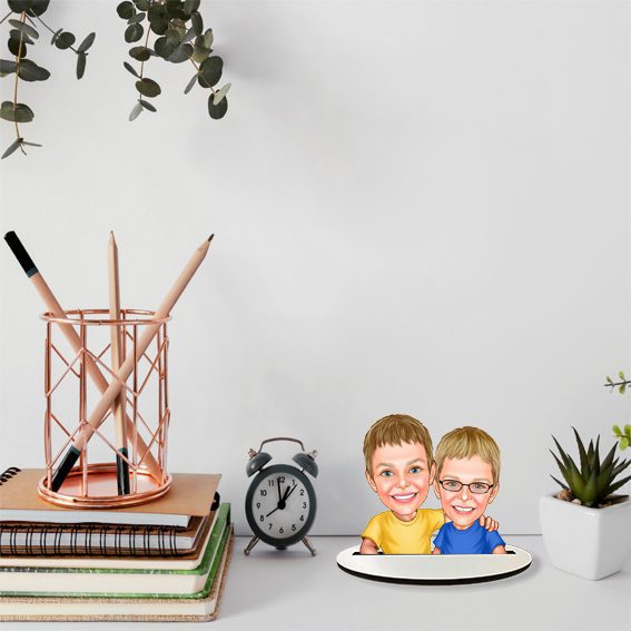 Erkek Kardeşler Karikatür Biblo 1