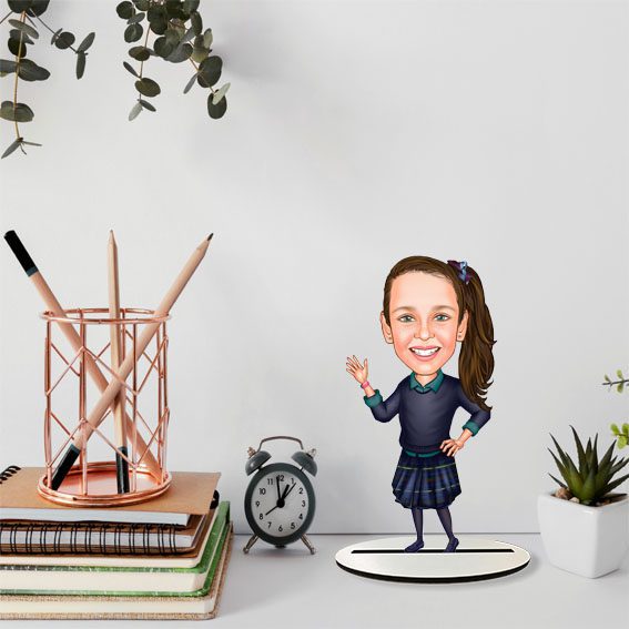 Kız Çocuk Karikatür Biblo 3