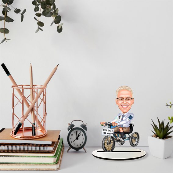 Emekli Tasarımlı Erkek Karikatür Biblo 41