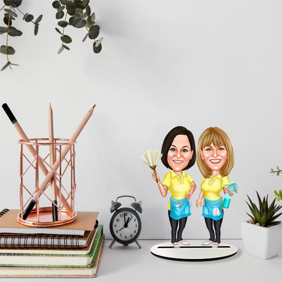 Kız Arkadaşlar Karikatür Biblo 2