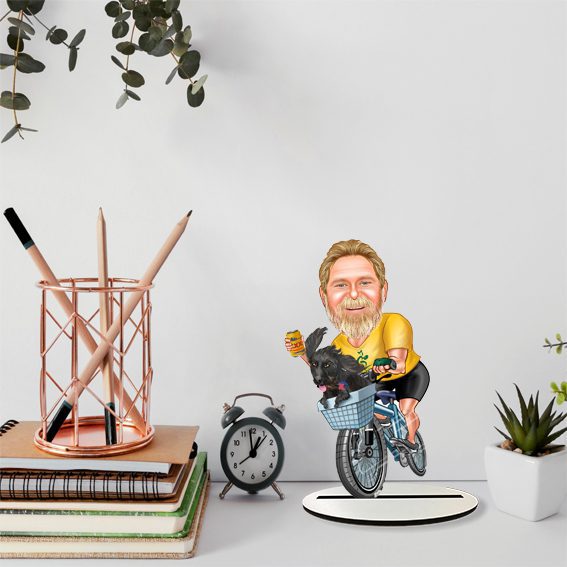 Bisiklet Tasarımlı Karikatür Biblo 1