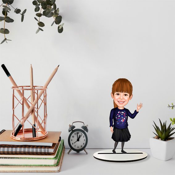 Kız Çocuk Karikatür Biblo 22