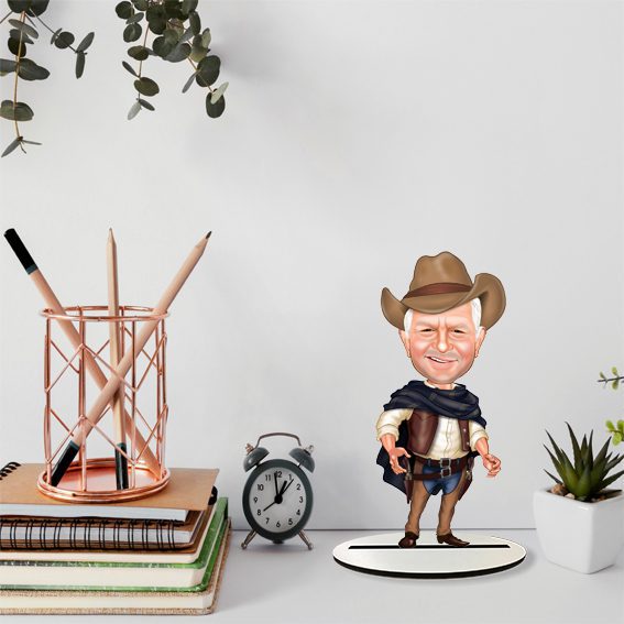 Kovboy Tasarımlı Karikatür Biblo 3