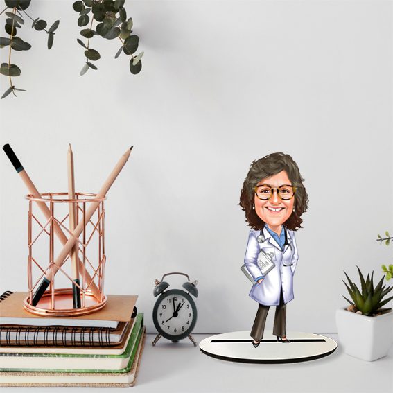 Bayan Doktor Karikatür Biblo 4