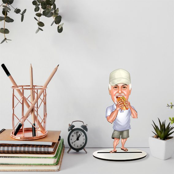 Erkek Tatil Tasarımlı Karikatür Biblo 4