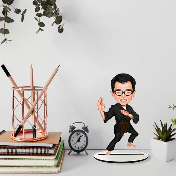 Erkek Kareteci Karikatür Biblo 1