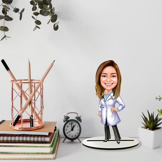 Bayan Doktor Karikatür Biblo 6