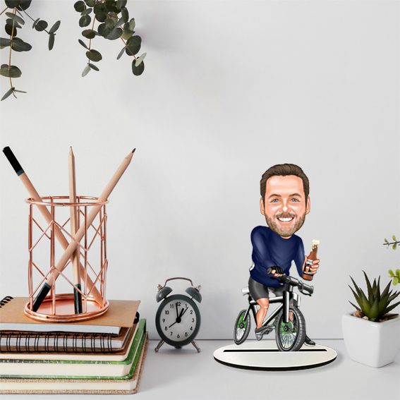 Bisiklet Tasarımlı Karikatür Biblo 2