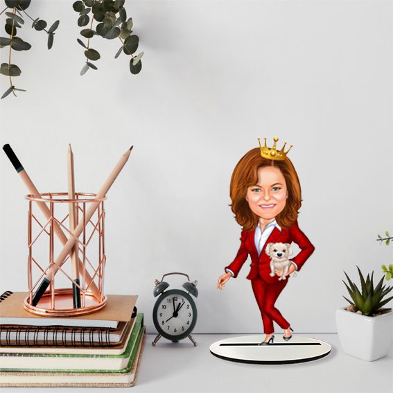 Köpek ve Kadın Karikatürlü Biblo 4