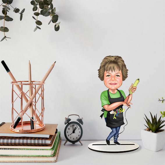 Kuaför Kız Karikatür Biblo 1