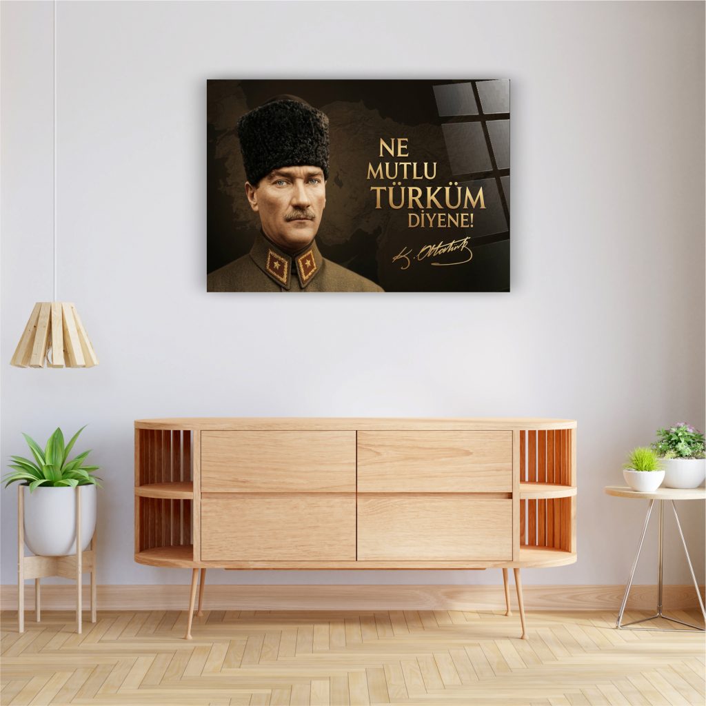 Atatürk Cam Tablo 9 - Görsel 2