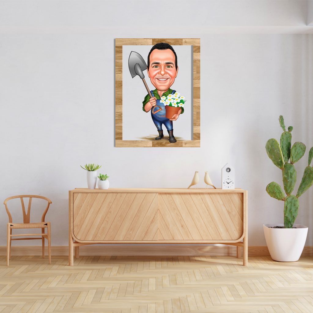 Bahçıvan Erkek Ahşap Tablo - Görsel 4