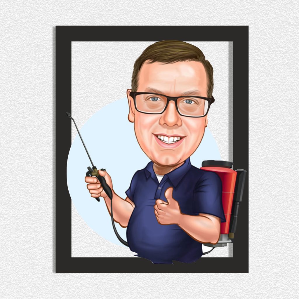 Alternative view of İlaşçı Erkek Karikatürlü Ahşap Tablo