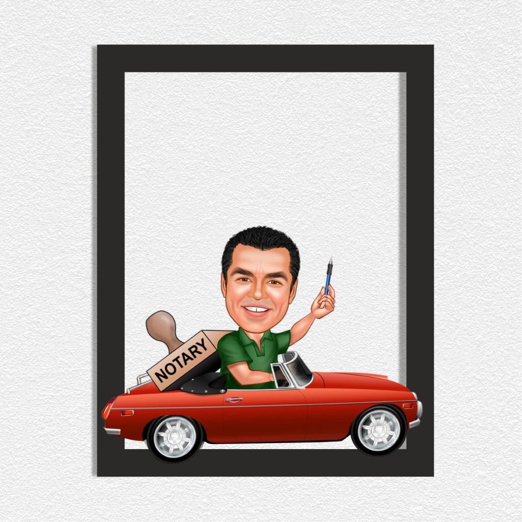 Alternative view of Noterci Erkek Karikatürlü Ahşap Tablo