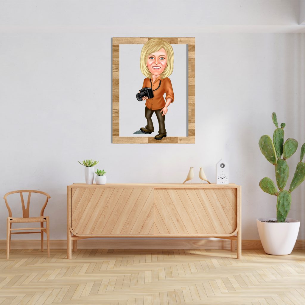 Alternative view of Fotoğrafçı Kız Ahşap Tablo 2