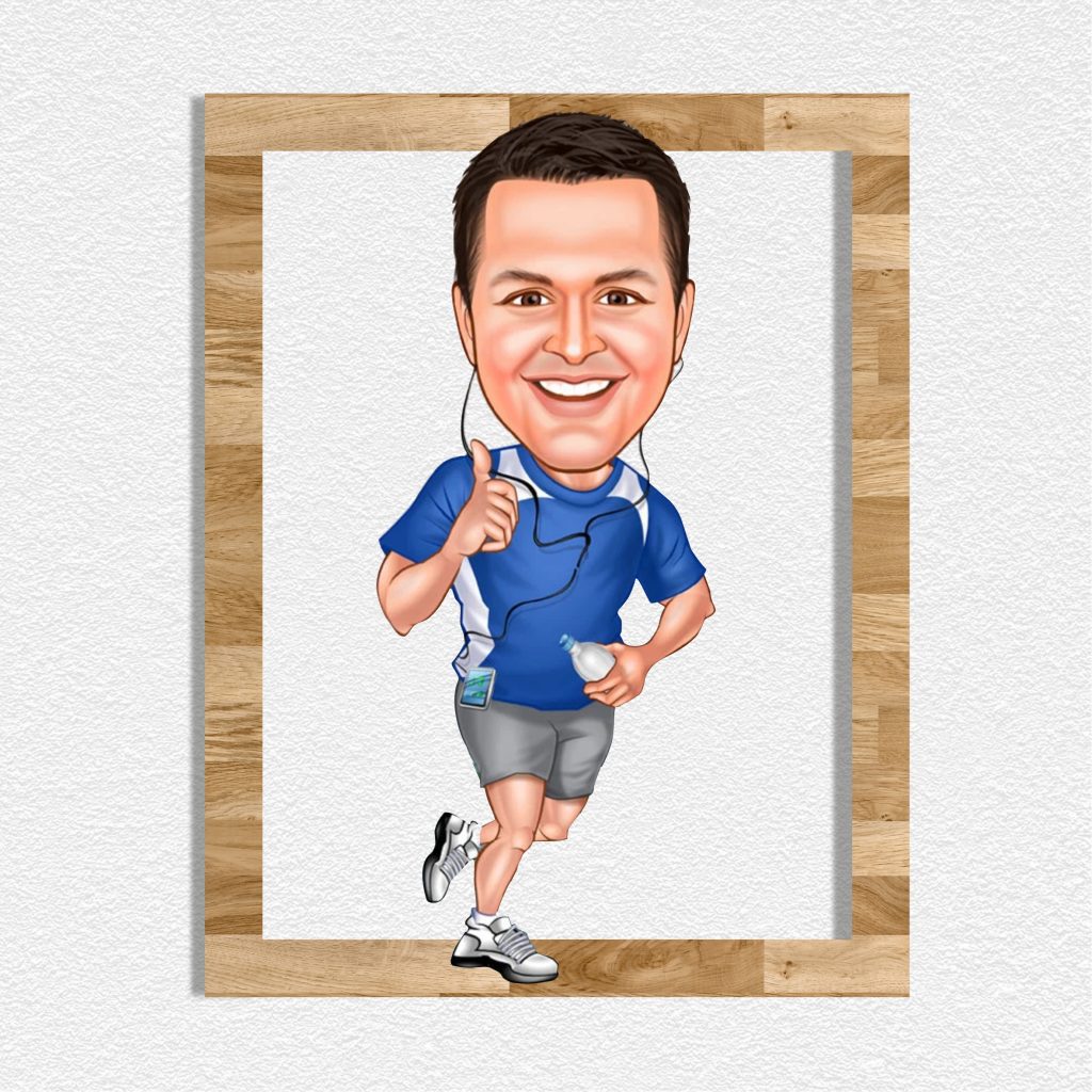 Erkek Koşucu Ahşap Tablo 1