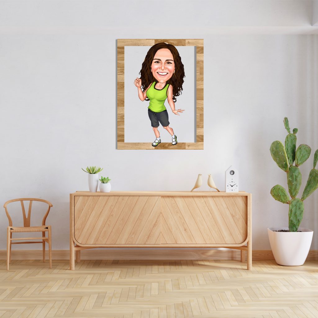 Alternative view of Koşucu Kız Ahşap Tablo 2