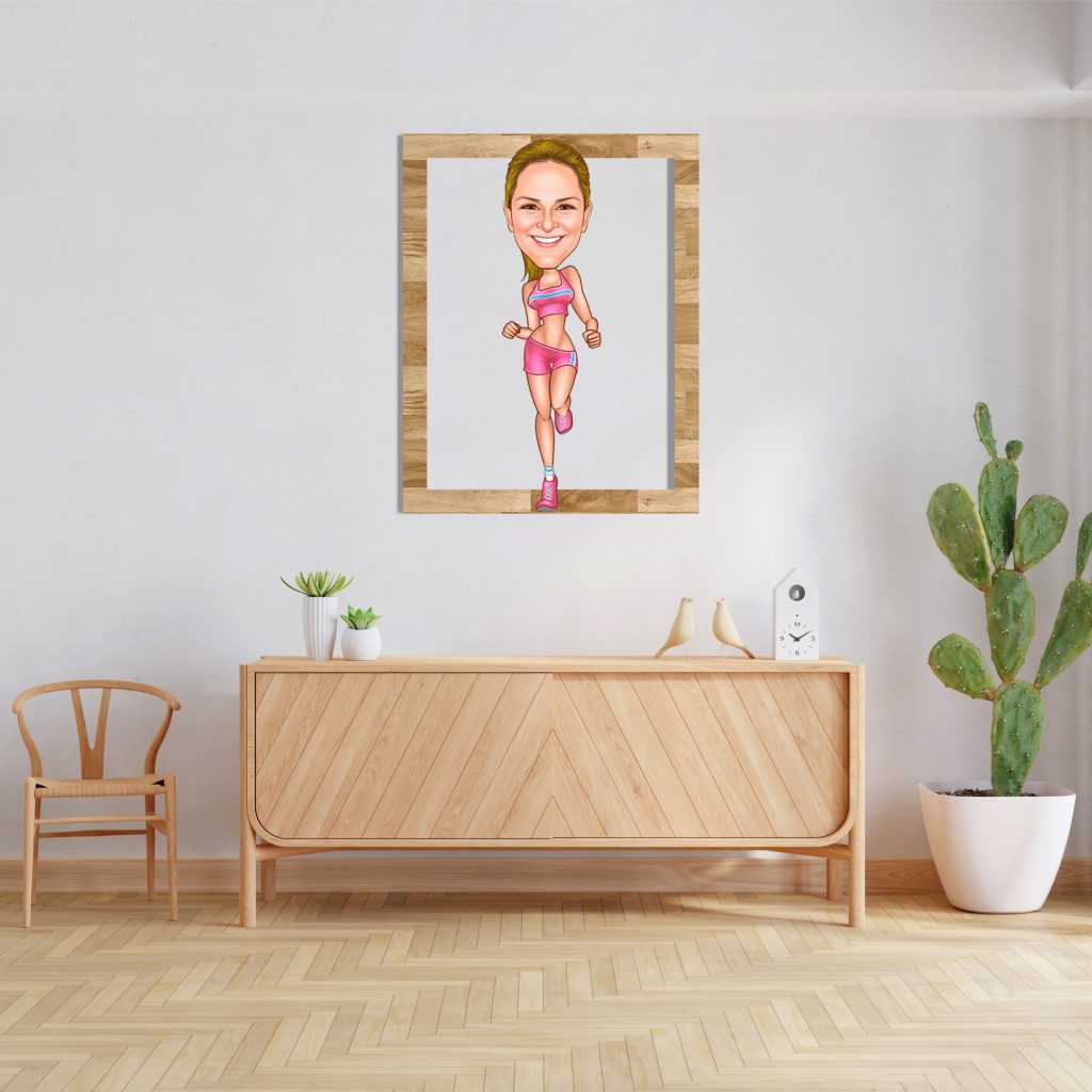 Alternative view of Koşucu Kız Ahşap Tablo 1