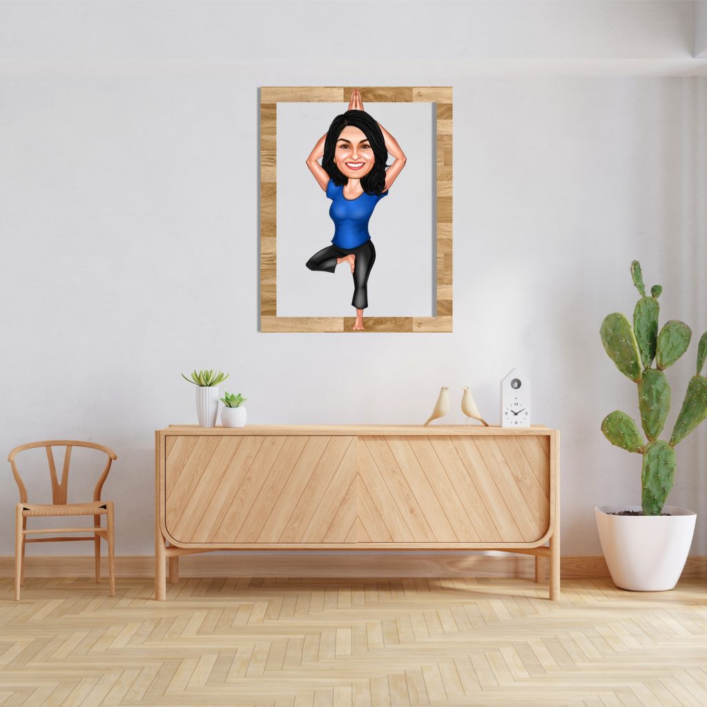 Alternative view of Yogacı Kız Ahşap Tablo 1