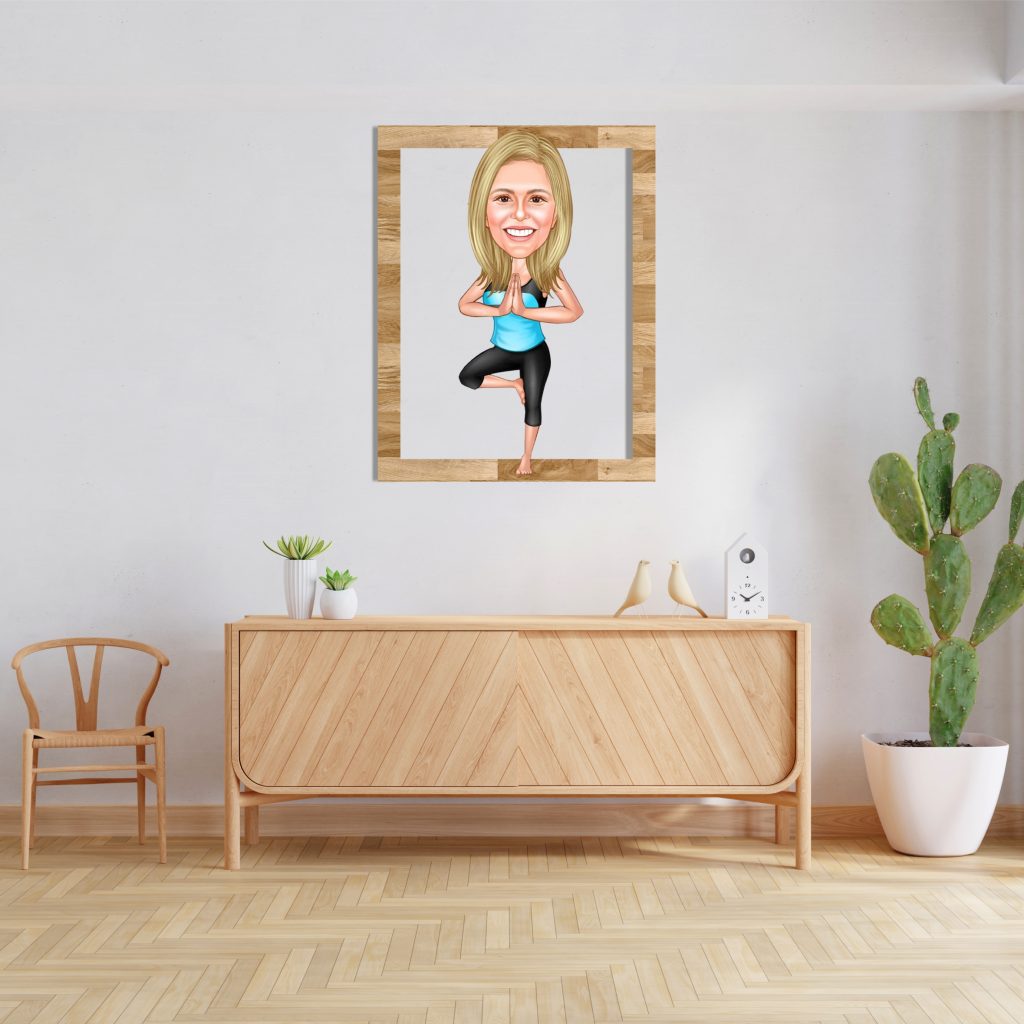 Alternative view of Yogacı Kız Ahşap Tablo 2