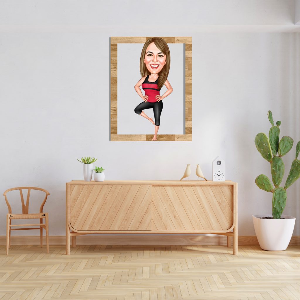 Alternative view of Yogacı Kız Ahşap Tablo 3