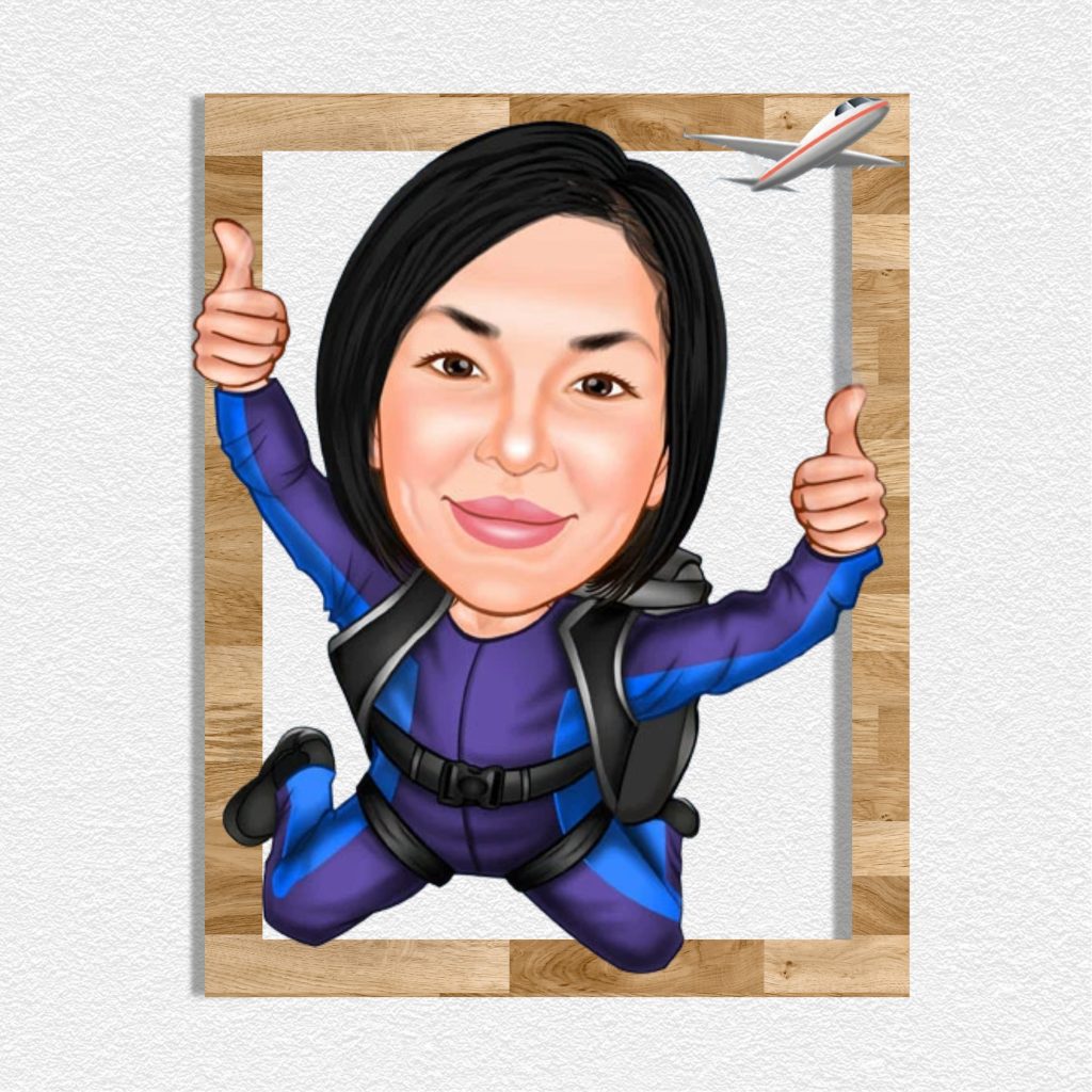 Paraşütçü Kız Ahşap Tablo 1