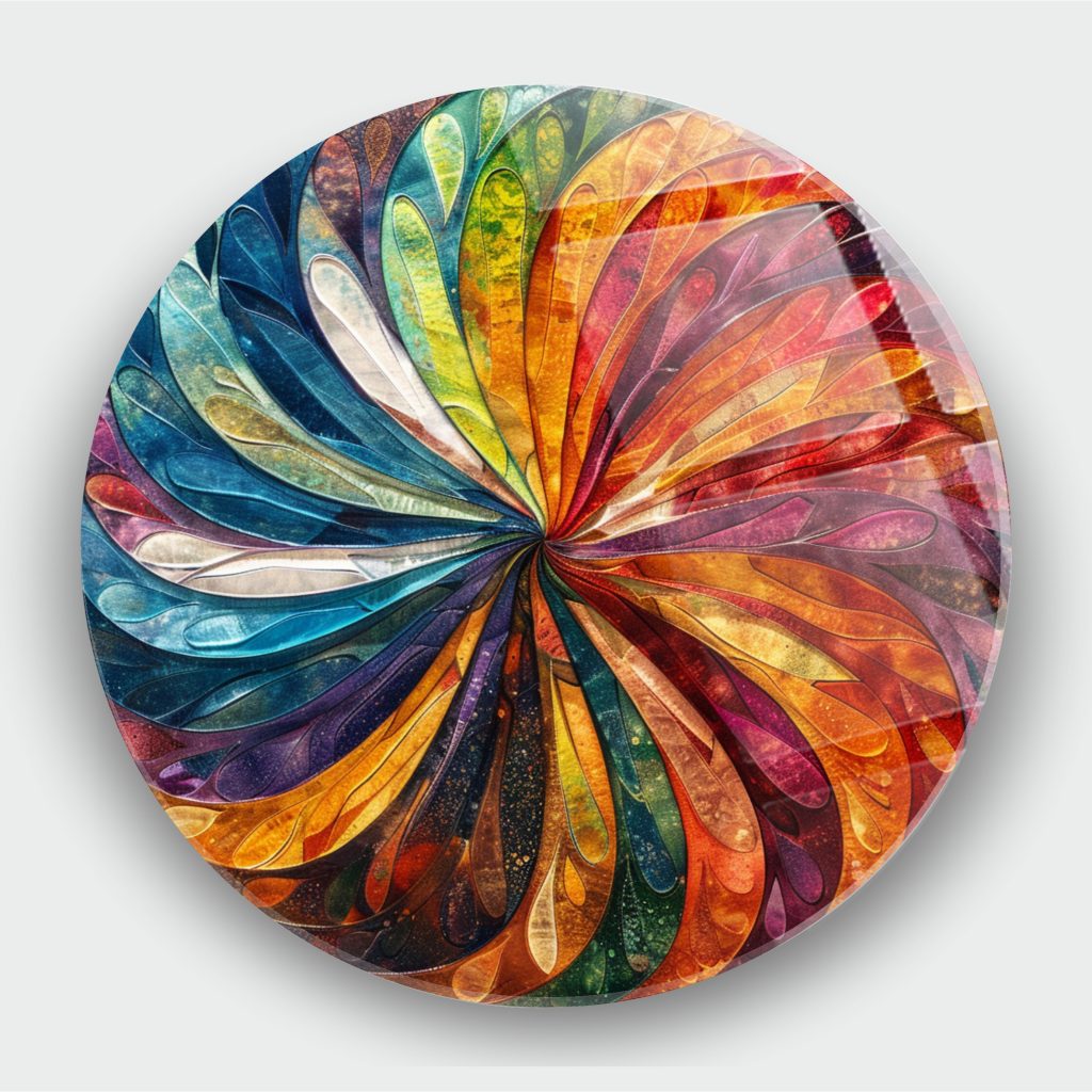 Renkli Sarmal Cam Tablo 2