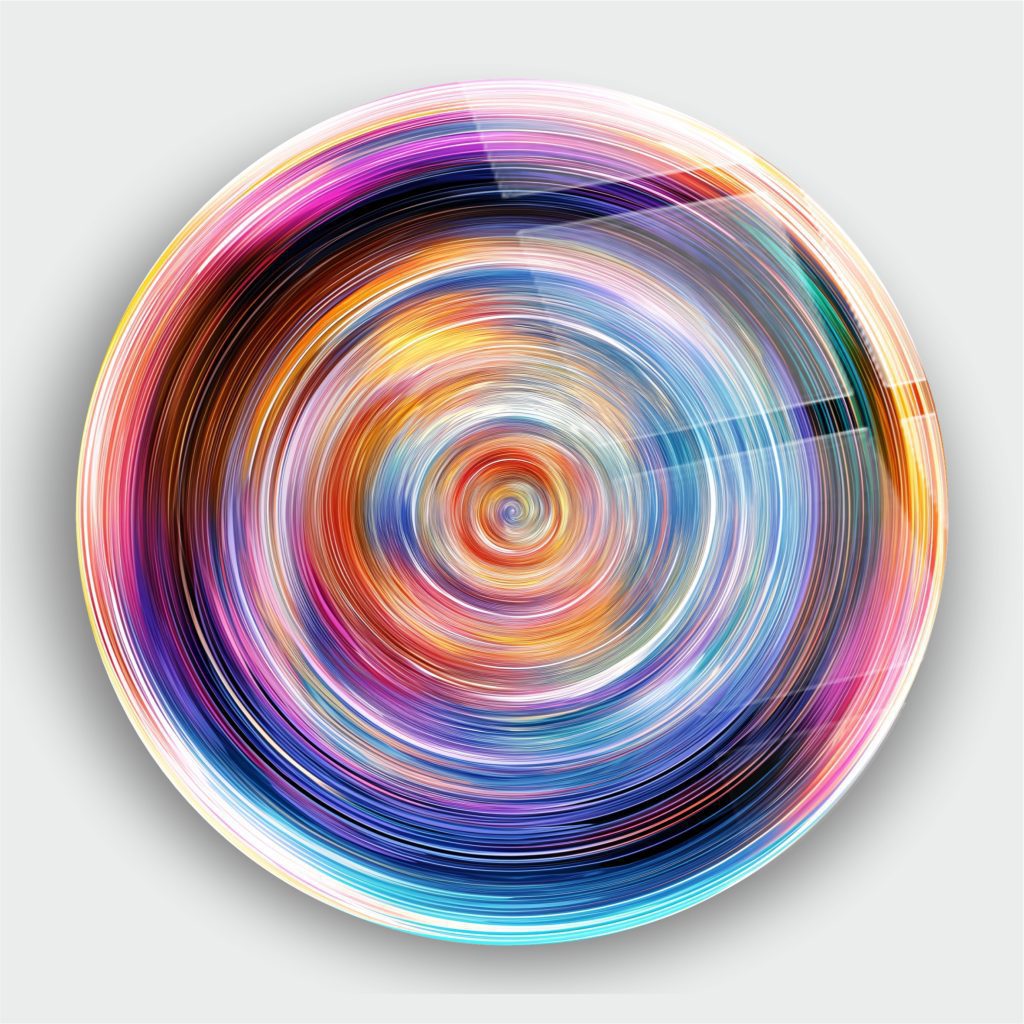 Renkli Sarmal Cam Tablo 1