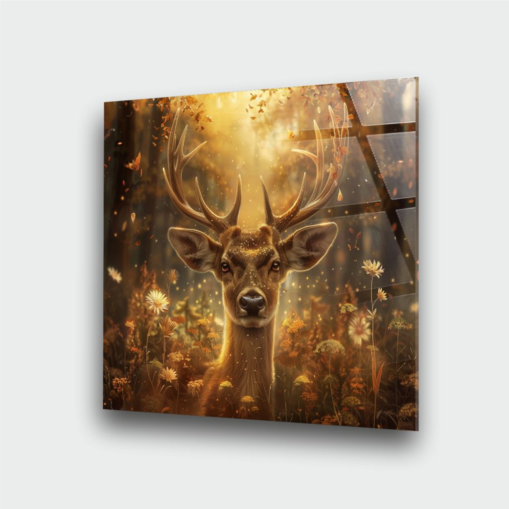 Alternative view of Geğik Çiçek Cam Tablo 2