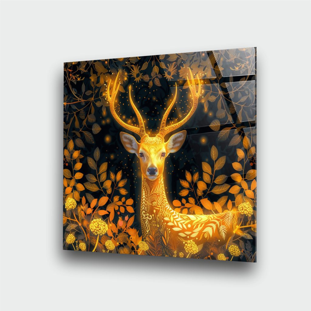 Alternative view of Geğik Çiçek Cam Tablo 3