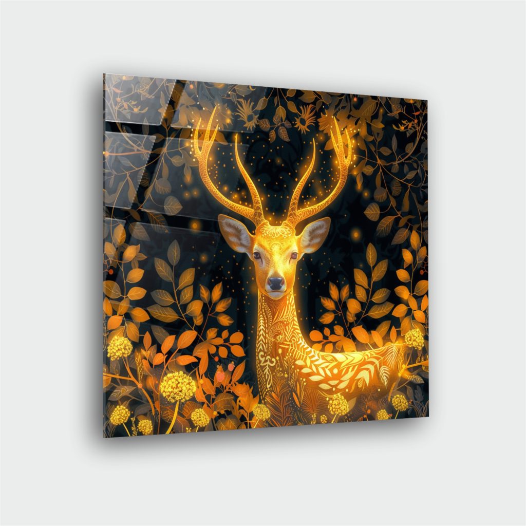 Geğik Çiçek Cam Tablo 3