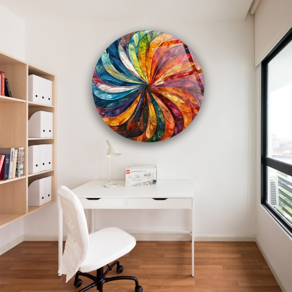 Alternative view of Renkli Sarmal Cam Tablo 2