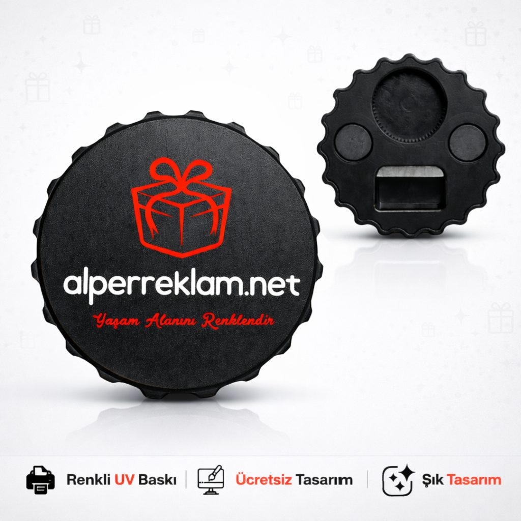 Siyah Açacak Magnet 77mm