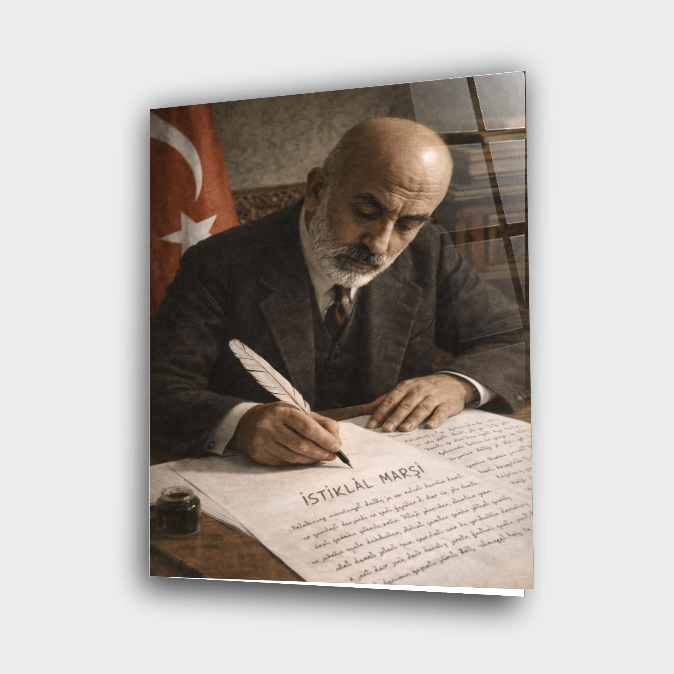 Alternative view of Mehmet Akif Ersoy – Çerçevesiz UV Baskı – Model 43